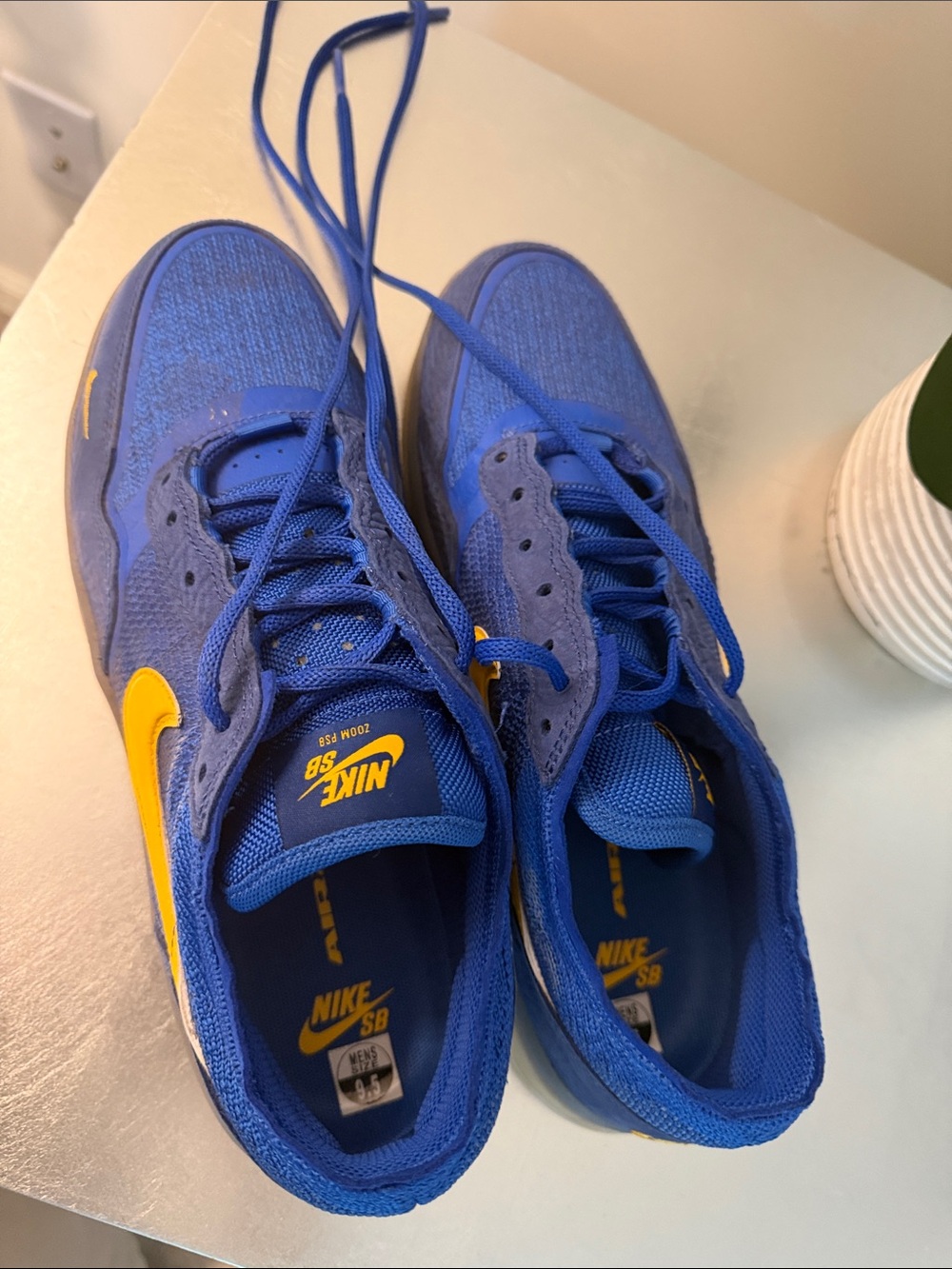 Nike Blue & Yellow Athletic Skate Sneakers